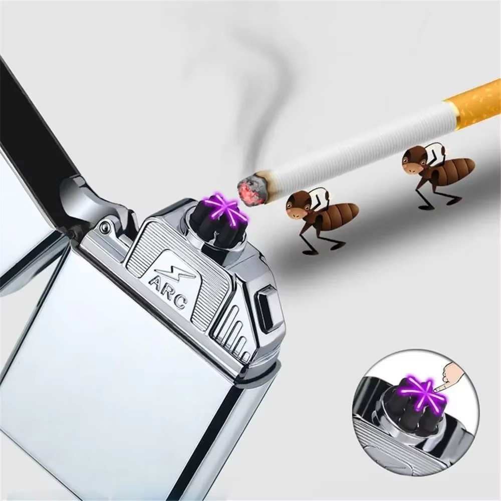 Electronics Gadgets For Gift - Briquet électronique à six arcs, coupe-vent,