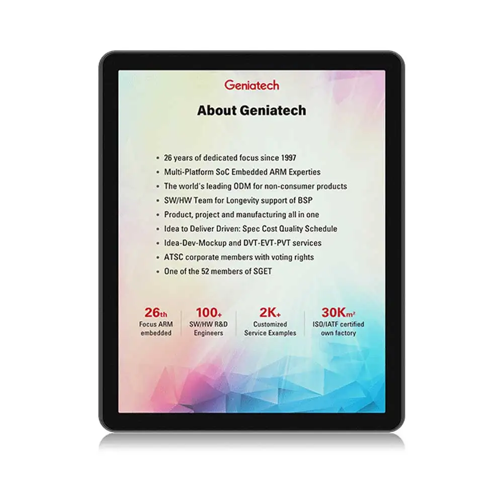 E-Ink Tablet Reader - Liseuse électronique Geniatech couleur 10 pouces,