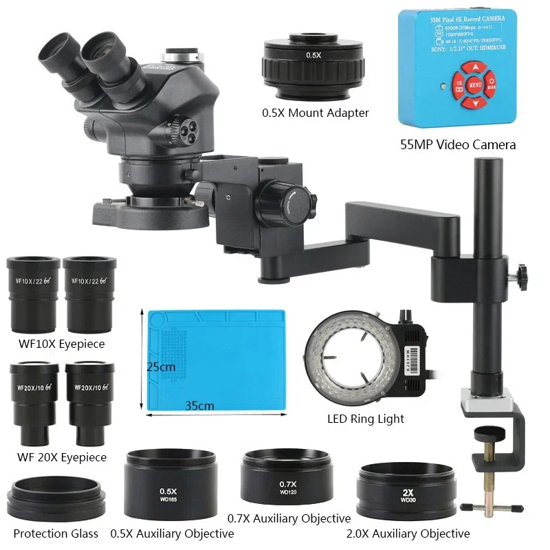 Digital Magnifier Reading - Pince de Microscope trinoculaire stéréo, Zoom